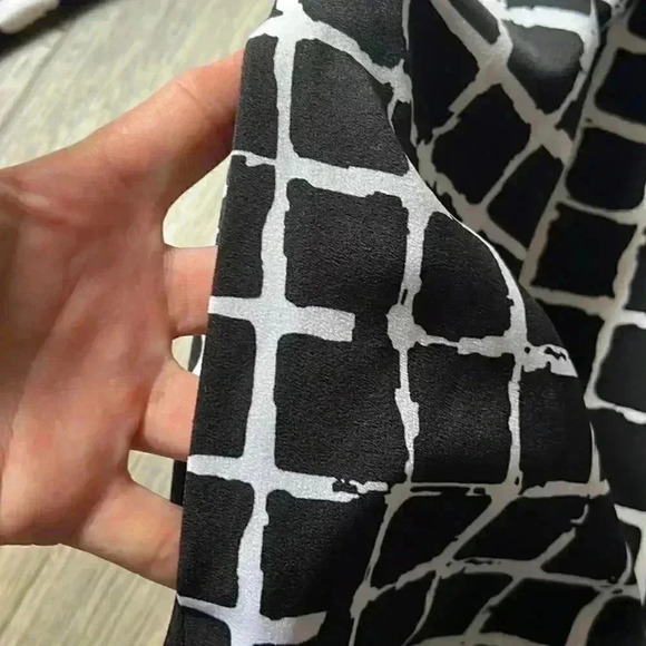 Rachel Rachel Roy | Black and white square  print dress - Picture 8 of 10